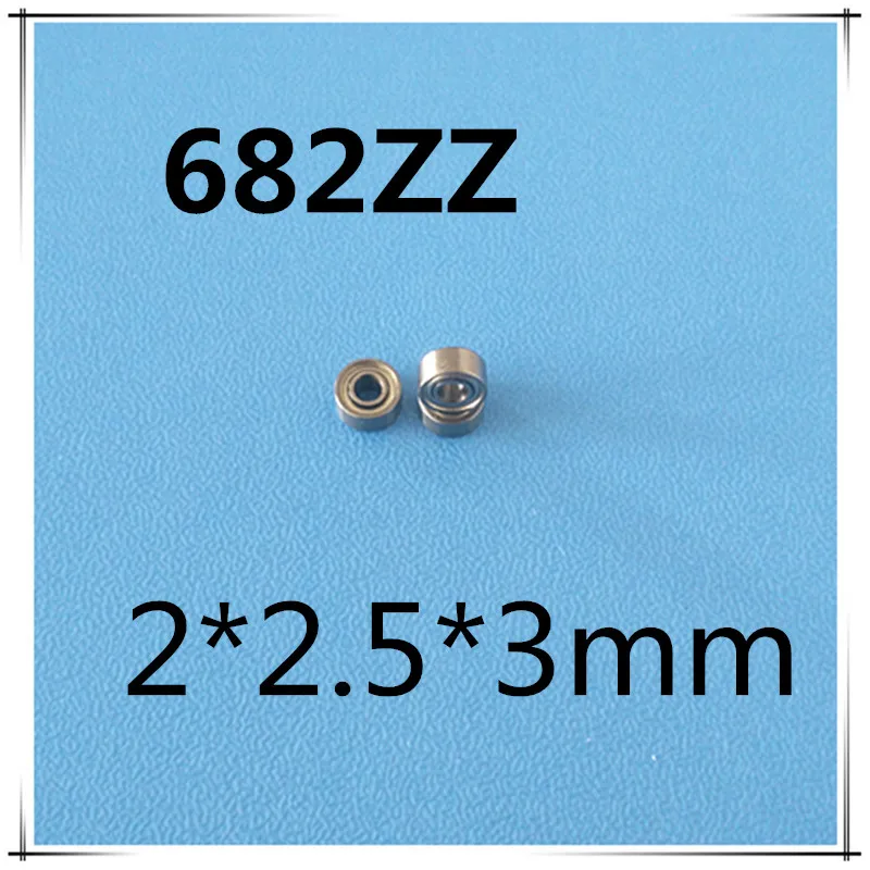 

40pcs thin wall deep groove ball bearing 682ZZ 2*5*2.3 mm radial shaft
