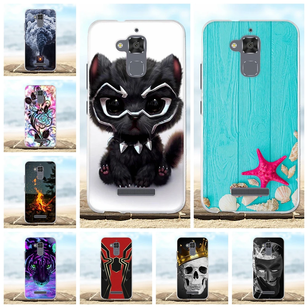 For Asus Zenfone 3 Max ZC520TL Cover Soft TPU Case Cat Patterned Funda Bag | Мобильные телефоны и аксессуары