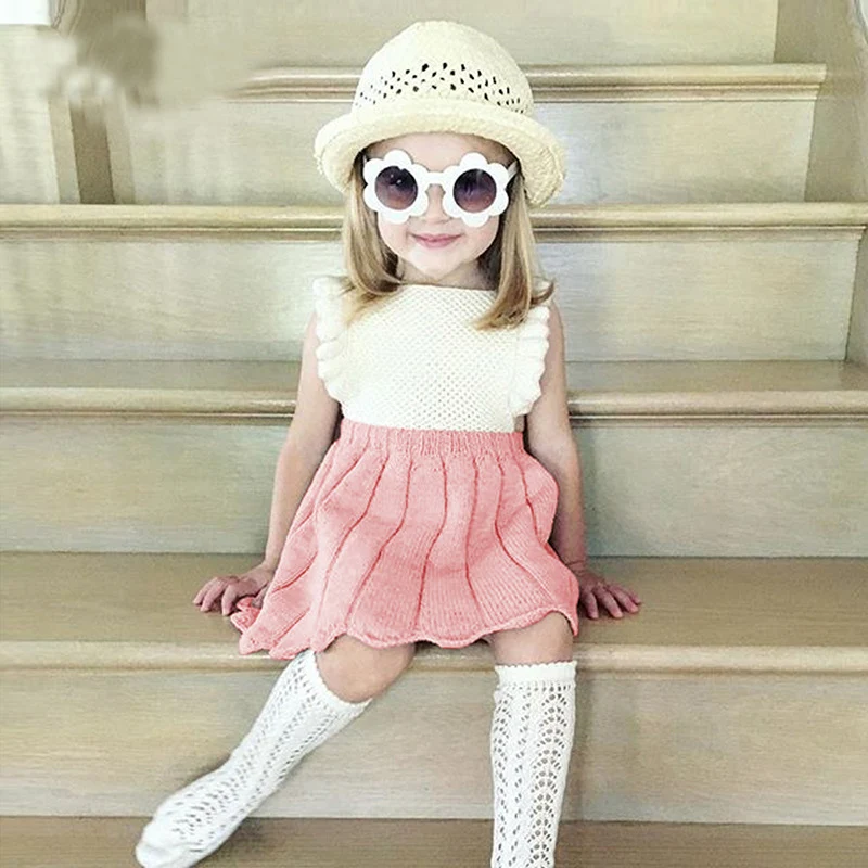 

MILANCEL2018 Kids Dresses for Girls Knitted Girls Dresses Girls Clothing Girls Party Dress vestido menina Dress Elegant