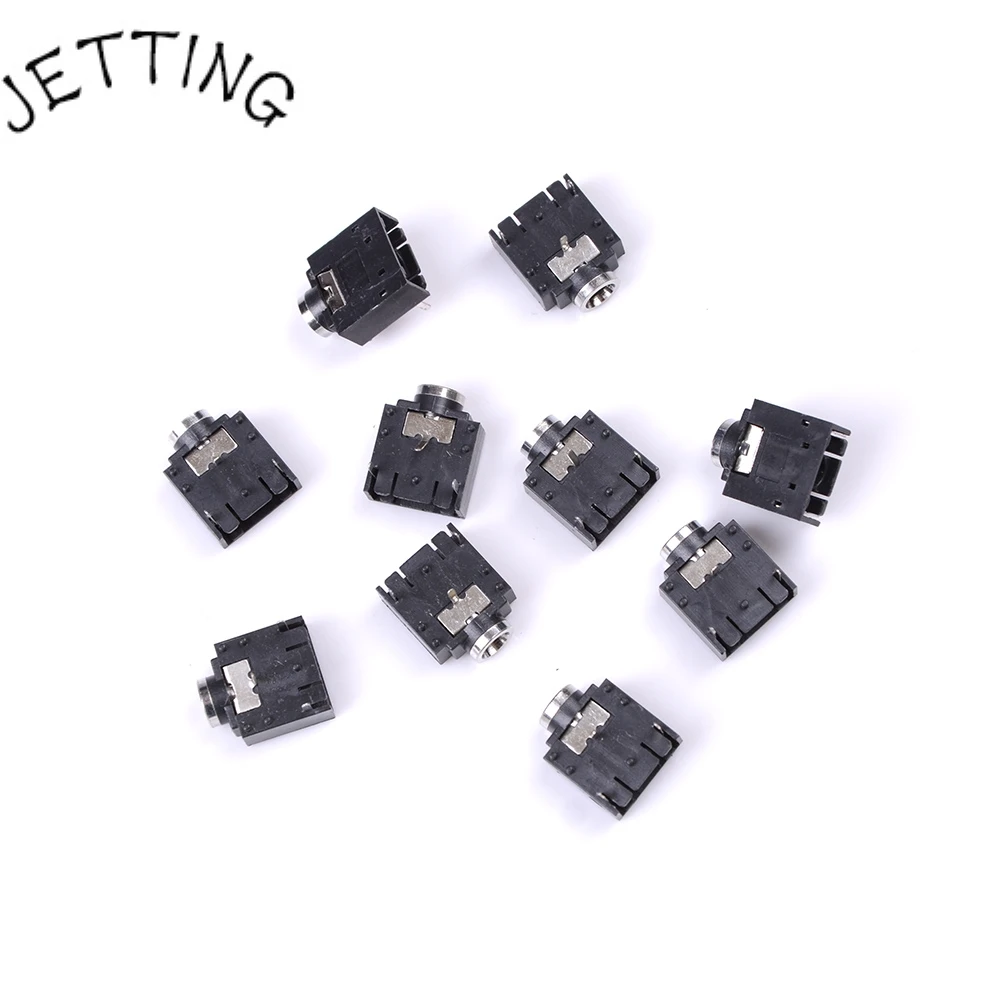 JETTING 10pcs/lot 3 Pin PCB Mount Female 3.5mm Stereo Jack Socket Connector