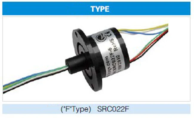 

SRC022F 6CH F-type Slip Ring for Signal Transmitter Videos Rotation Connector Joint 6 Channels 2A Conductive Slip Rings