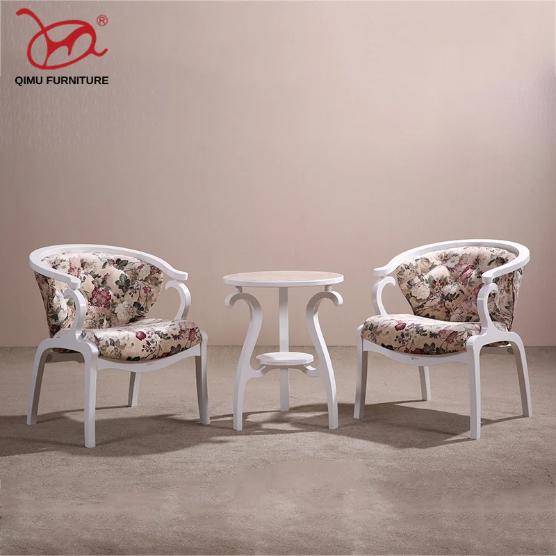 NoEnName white morden chair set suitable for living room solid wood tea table elegant end design furniture Mediterranean NoEnName white morden chair set suitable for living room solid wood tea table elegant end design furniture Mediterranean