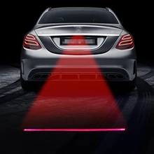 Автомобильный анти-столкновения лазерный противотуманный светильник авто Анти-туман стояночный стоп торможение сигнальные индикаторы мотоцикл светодиодный Предупреждение ющий светильник автомобиль-Стайлинг