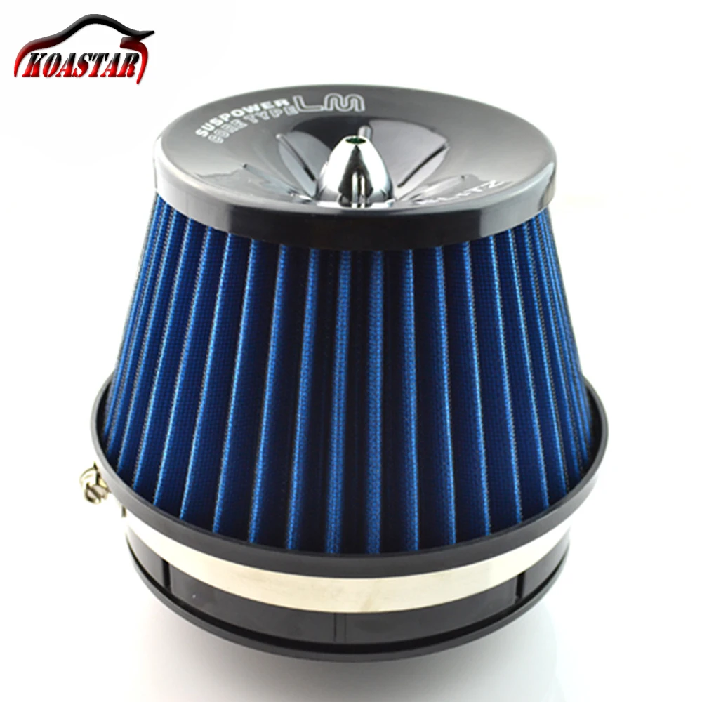 

Car universal racing air filter 76mm turbo intake filter universal air intake filter 3" inch