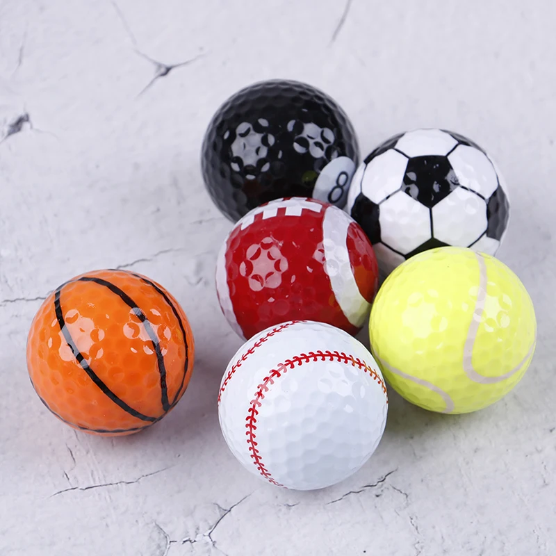 Роман двойной мяч из двух частей мяч для гольфа оборудования футбол Баскетбол tableTennis Бейсбол 6 шт. мячи для гольфа