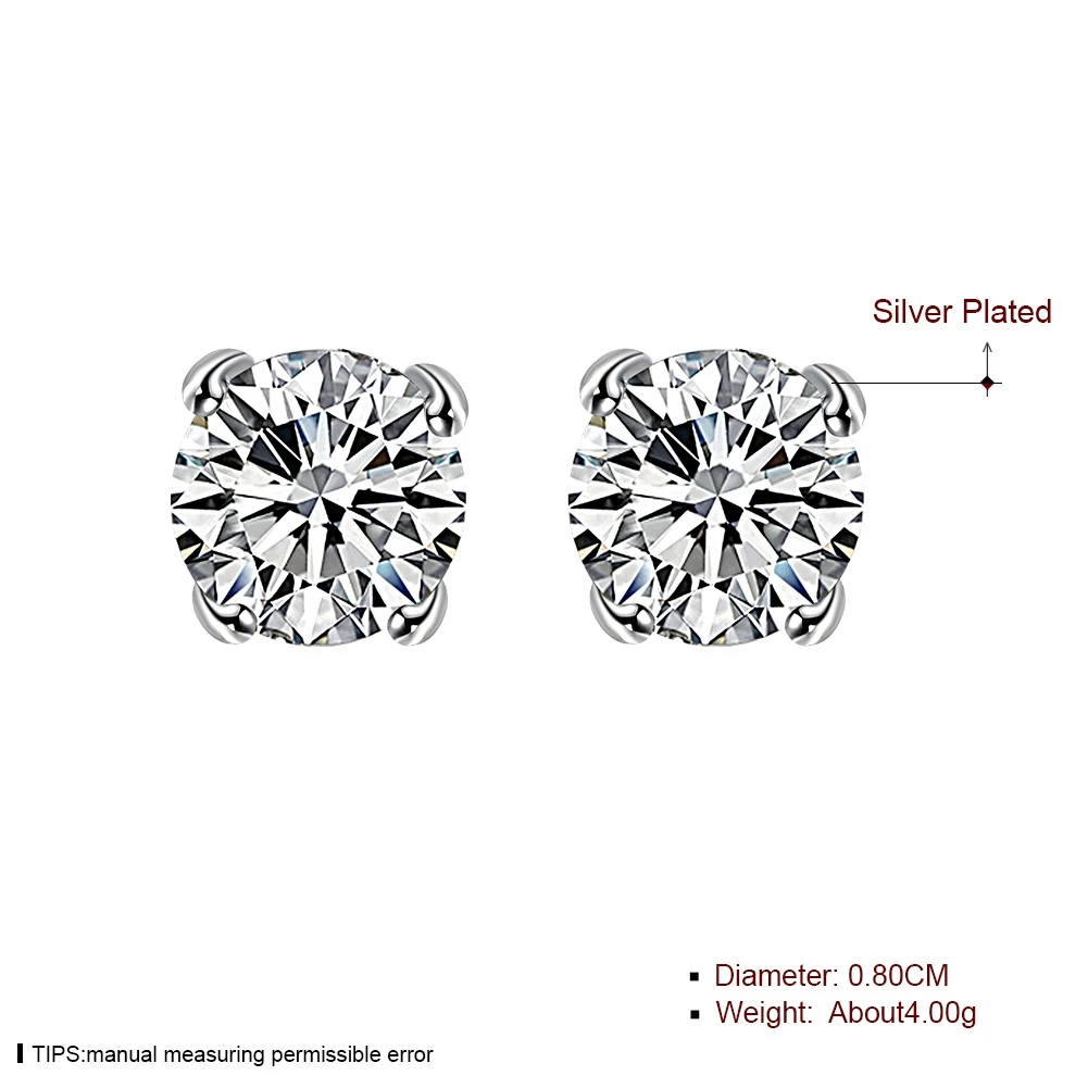 Серьги пусеты круглые из фианита ААА|earrings logo|earring shelfearrings titanium |
