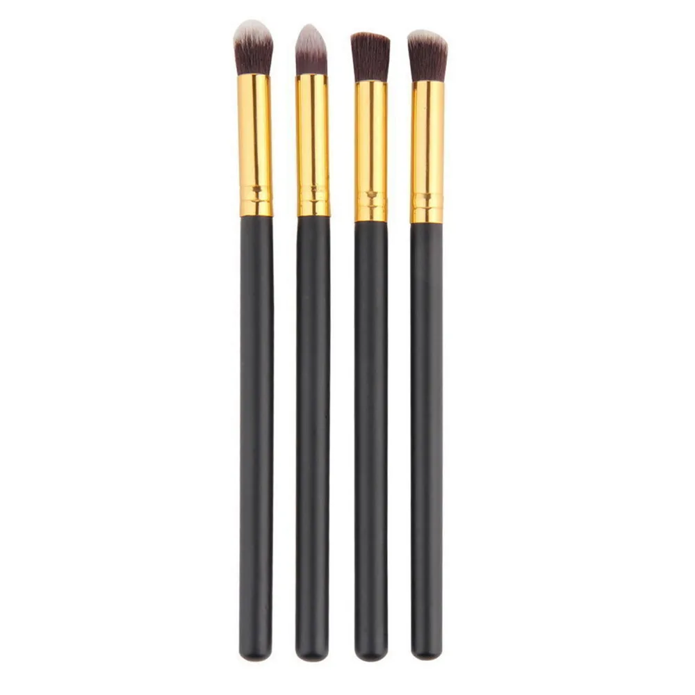 

ELECOOL 4pcs/set Blending Eye Shadow Eyeshadow Brushes Comestic Set for Makeup HOT Blakc/Silver Pincel maquiagem