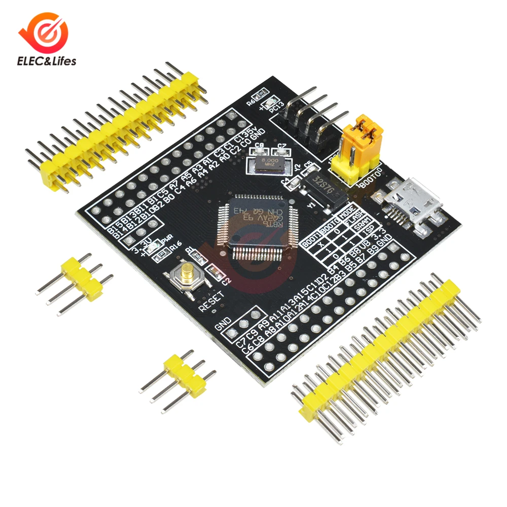 Мини USB STM32F103RBT6 ARM 32 бит Cortex STM32 развития плата расширения вспышка I/O программатор AVR микроконтроллер для Ardunio