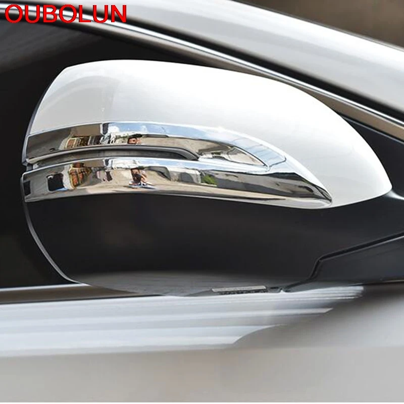 OUBOLUN 2pcs For Honda CRV CR V 2017 2018 ABS Chrome Rear View Rearview