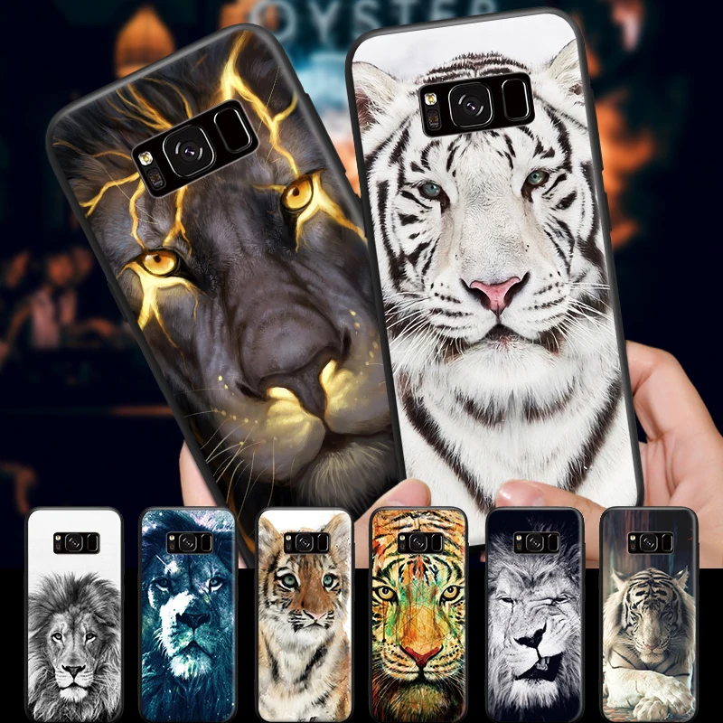 

Cool Animal Series Tiger Face Pattern For Samsung Galaxy S6 S7 Edge S8 S9 Plus Note 3 4 5 8 9 Hard Phone Case