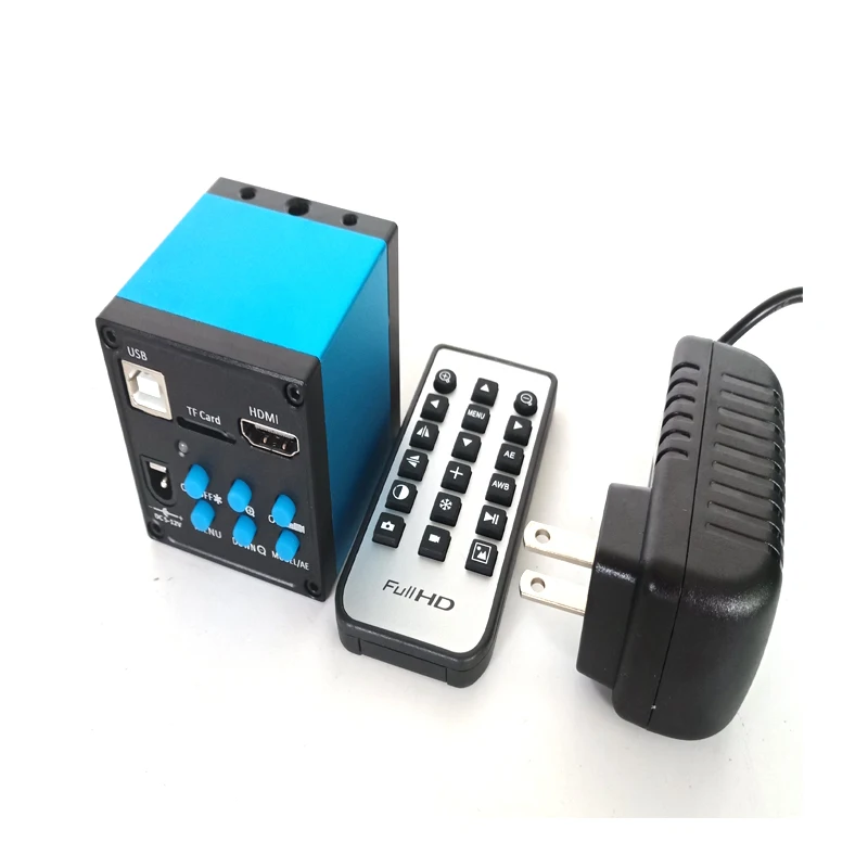 #*Cheap IR Remote controller 1080P 16MP HDMI USB Industrial Video Microscope Camera TF Card Video Recorder Electronic PCB phone Repair