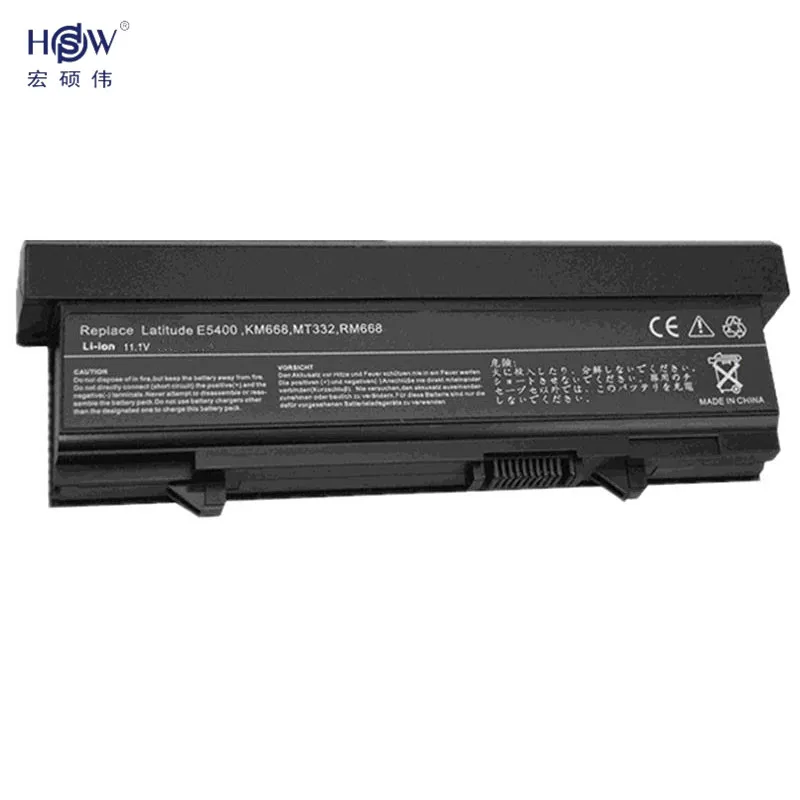 HSW 7800 мАч 9 ячеек Батарея для Dell Latitude E5400 E5410 E5500 E5510 RM661 RM668 T749D U116D W071D WU841 WU843 WU852 X064D