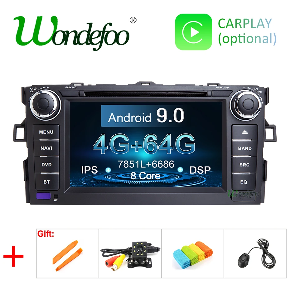 Cheap IPS DSP Android 9.0 4G 64G 2 DIN Car GPS Radio For TOYOTA AURIS Altis COROLLA 2012 2013 Navigation Stereo Screen DVD PLAYER 0 Cheap IPS DSP Android 9.0 4G 64G 2 DIN Car GPS Radio For TOYOTA AURIS Altis COROLLA 2012 2013 Navigation Stereo Screen DVD PLAYER 0