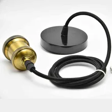 E27 розетка антикварные держатель лампы Потолочная люстра Эидсон цоколь Винтаж подвесной светильник База с 120 мм Провода место 220 В