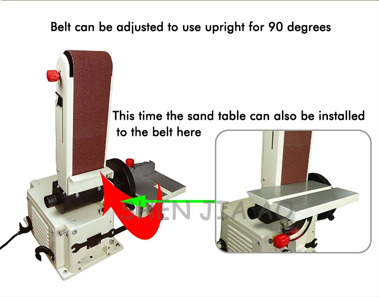 Небольшой настольный Вертикальный Электрический песочный пояс машина шлифовальный станок деревообрабатывающий шлифовальный станок 220 В 500 Вт 1 шт