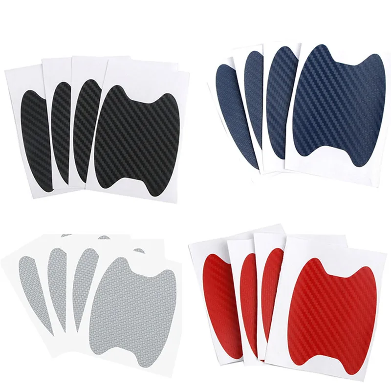 4Pcs/Set Car Styling Car Auto Door Film Sheet Handle Scratch Sticker Aint Scratch Protector Cover Exterior Car Auto Accessories