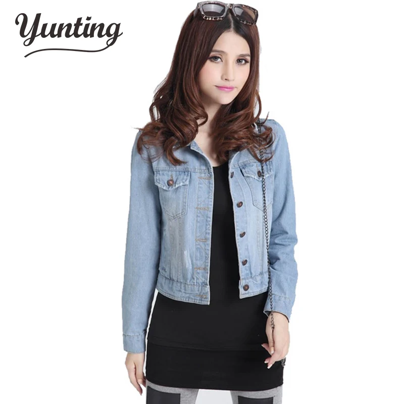 faded blue jean jacket