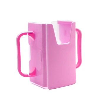 

Kids Retractable Baby Boy Girl Milk Bottle Holder Solid Color Feeding Water Cup Stand Tableware Dropshipping New 2020