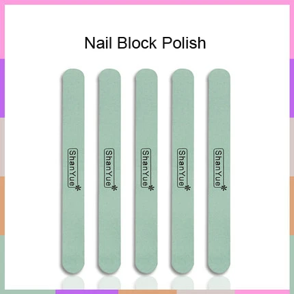 5 шт нейл-арта, набор для нейл-Полировщики для ногтей шлифовальный блок буферный Набор для маникюра, в который входят 5 шт./компл. нейл-арта, набор для нейл-буфера наждачная бумага Тонкий комплект - Цвет: sponge block-5pcs