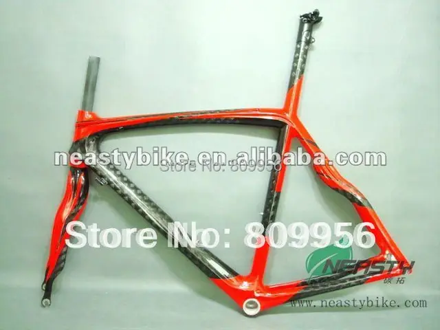 Cheap 700C full carbon road bike frame 48/50/52/56cm bicycle frame