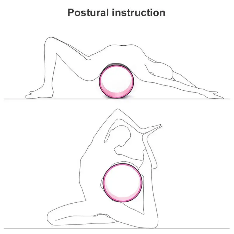 Йога колесо круг для йоги талии Форма фитнес, Пилатес сзади учебное колесо инструмент для похудения