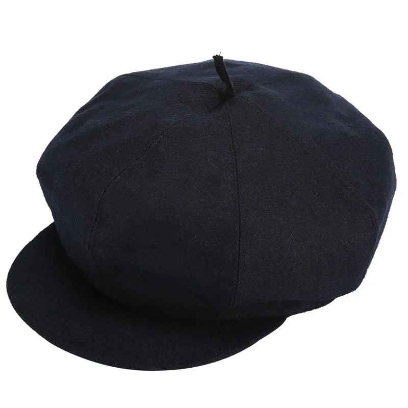

2019 Felt Flat Newsboy Caps For Men Chic Golf Gatsby Hats Visors Ivy Cap
