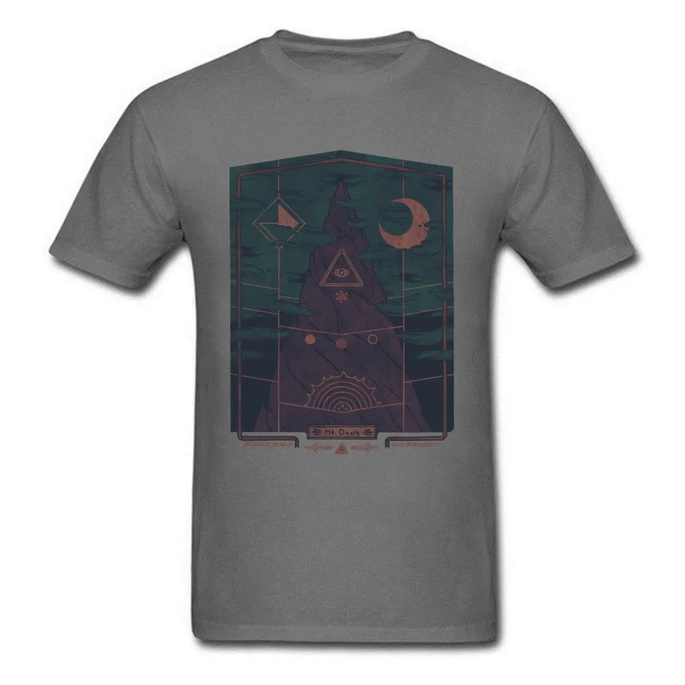 Mount Death T-Shirt Short Sleeve Family Men's Thanksgiving Day Tops Shirt Printed On T Shirt Round Collar 100% Cotton Fabric Mount Death carbon