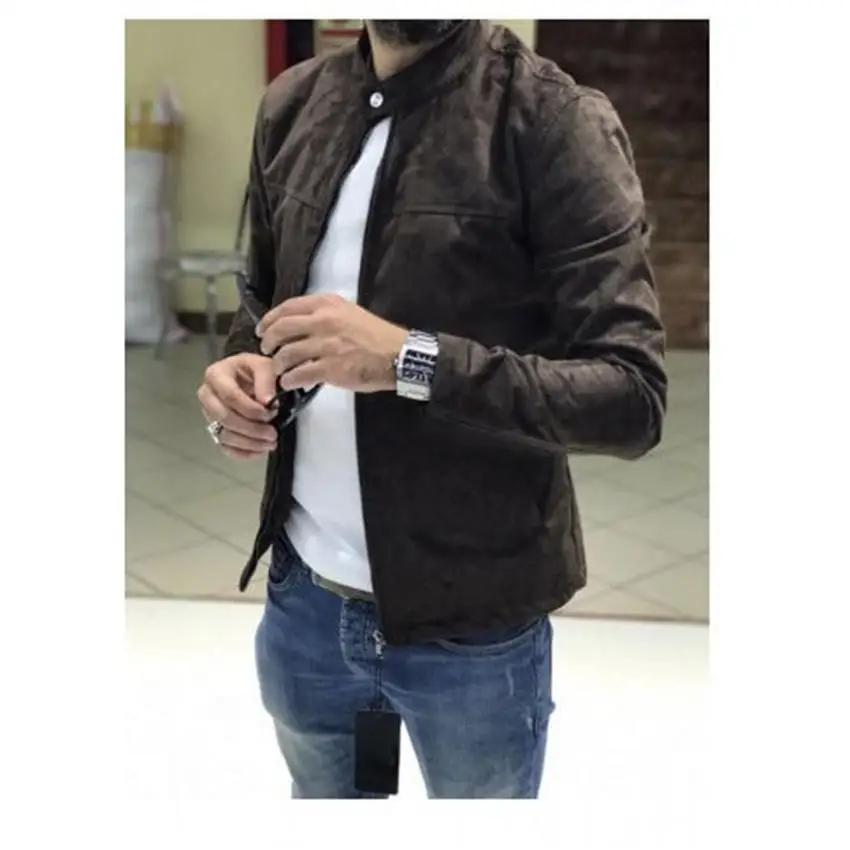 New Arrived Stylish jacket men overcoat Streetwear Men's Jacket Long sleeve outwear Solid Stand Collar stitching jacket Clothes New Arrived Stylish jacket men overcoat Streetwear Men's Jacket Long sleeve outwear Solid Stand Collar stitching jacket Clothes