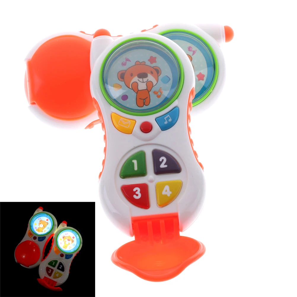 Забавные детские игрушки со звуком и светильник, детский музыкальный телефон для обучения, детский сотовый телефон, развивающие игрушки, продвижение