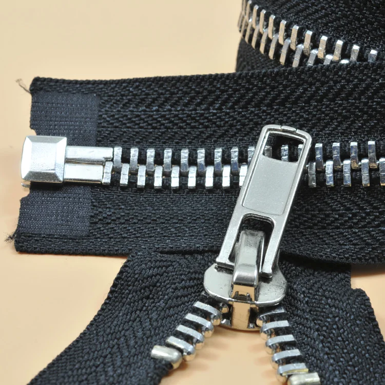 

10 metal zipper down garment zipper bright silver iron teeth copper garment