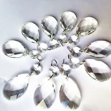 10 шт. 62 мм Высокое качество Кристалл Капли Висячие Подвески для люстры, Кристалл Аксессуары для штор украшение дома
