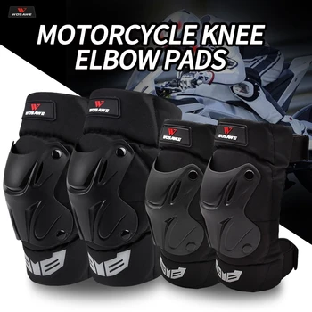 

WOSAWE Motorcycle Knee Pads Guards Elbow Racing Off-Road Protective Kneepad Motocross Brace Protector Motorbike Protection