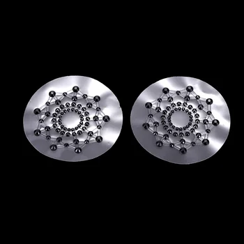 

1 Pair Self Adhesive Sexy Products Nipple Cover Stickers Chest Pastie Breast Bras Rhinestone Nipple Accessories Breast Bra Pad