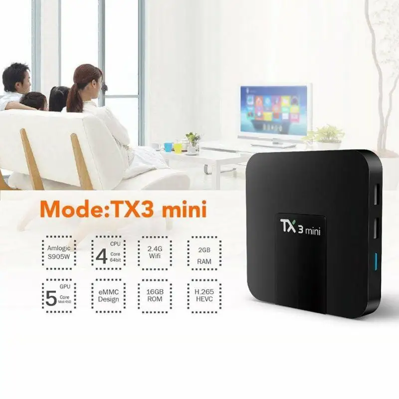 Новинка Tanix TX3 mini 2 ГБ+ 16 ГБ 1 Гб+ 8 Гб Android 7,1 Smart tv BOX S905W четырехъядерный WiFi 4K HDMI2.0 телеприставка Поддержка 32 Гб TF карта