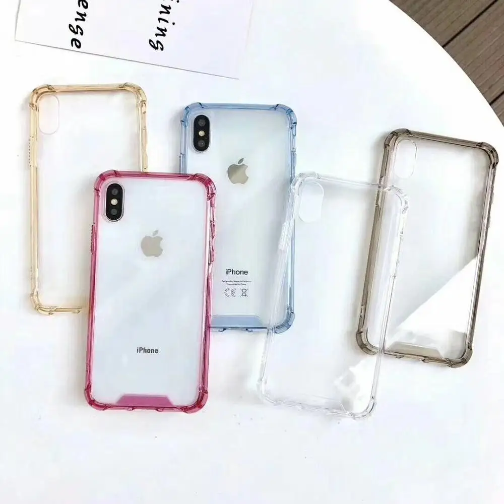 

Fashion TPU phone case Anti-shock For iPhone 6 S Case Protection/Transparent For iphone XR X S MAX 7 8 Plsus 10 case Back Cover