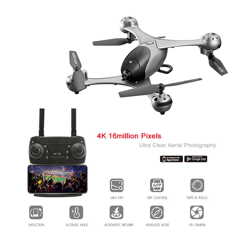 

Profession 4K RC Drone Follow Me Quadrocopter Pocket Drones with Camera HD Quadcopter Race Helicopter FPV Racing Dron Toys