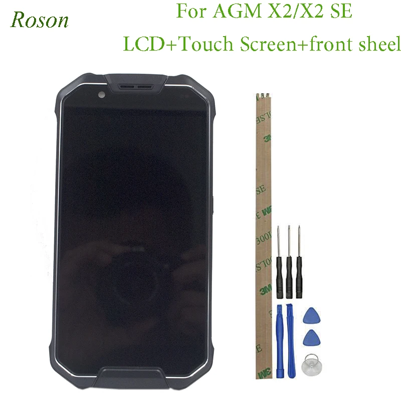 US $130.21 Roson For AGM X2 X2 SE 19201080 IP68 55inch LCD Display With Frame Touch Screen Digitzer Assembly Repair Panel Glass