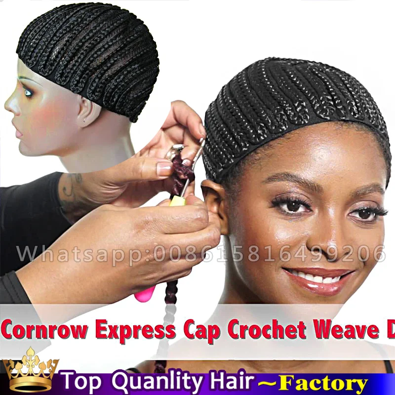 New Braided full cap for Crochet Braids or Weaves wig caps for