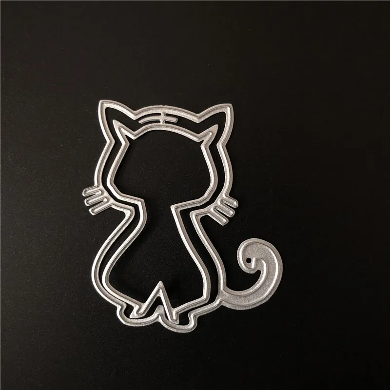 

DIY carbon steel tool die cat manually cut embossed die etched tool die geometric three-dimensional kitten