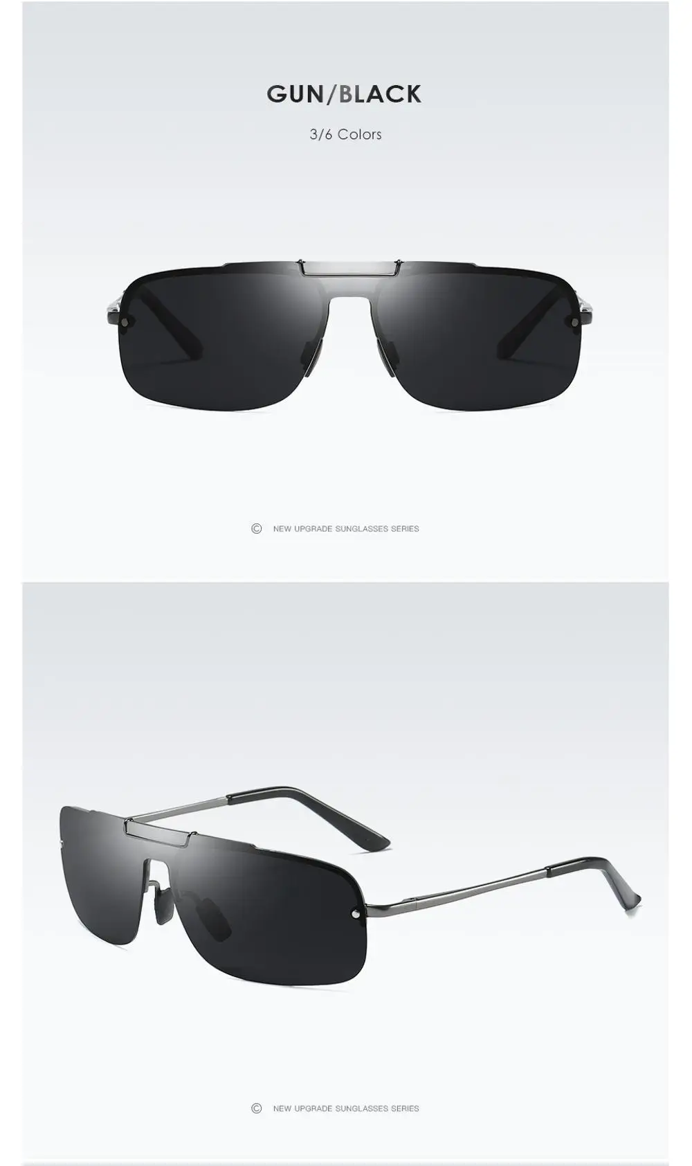 Новые мужские поляризованные солнцезащитные очки водителя вождения зеркало магния и алюминия ноги A542 - Название цвета: Белый