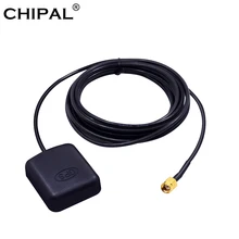 Adaptador de Antena do GPS do carro Auto Antena GPS Receptor RP-SMA 3 Conector Macho 3M cabo para DVD de Navegação Câmera de Visão Noturna GPS do carro