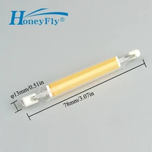 HoneyFly J78 R7S светодиодный светильник COB 4 Вт 220 В Замена J78 галогенная лампа энергия AA+ двухконцевый наплавляющий светильник кварц