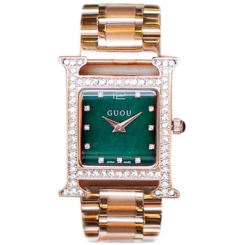 

Top Brand dial Korean version of the beautiful shell face watch steel belt ladies watch waterproof quartz clock relogio feminino