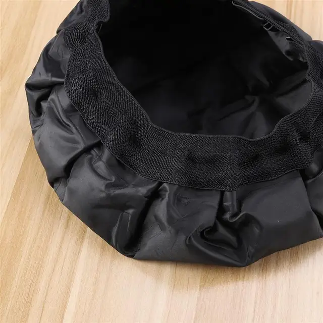 Hair Heat Cap Heated Gel Steamer Cap Microwavable Micro Hair Cap Durable Hair Thermal Treatment Cap for Hair Styling (Black)