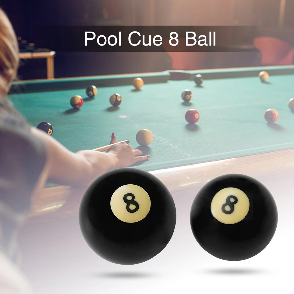 

1 PCS Pool Cue Ball Eight Billiard Ball Black Cue Ball 57.2MM / 52.5MM Standard Regular Size Entertainment Pool Accessories