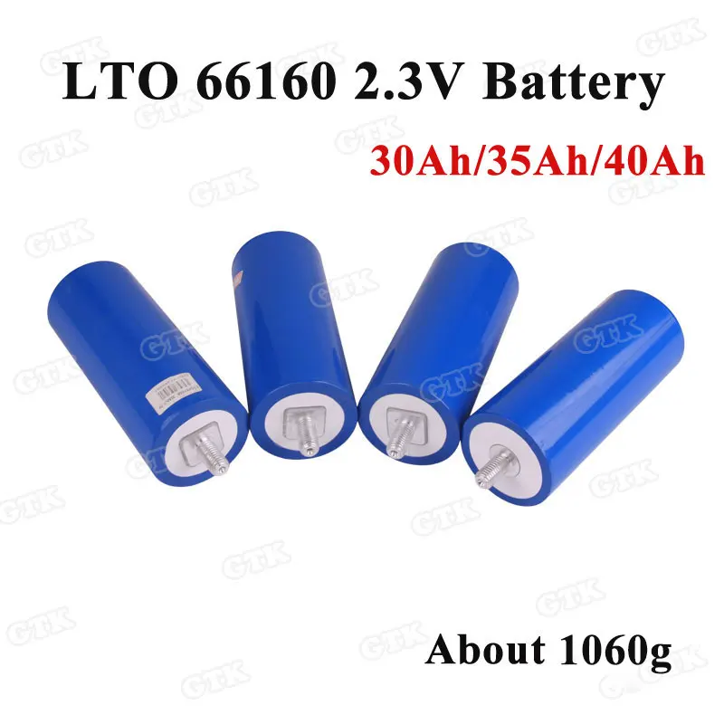 42 шт 66160 2 3 v 4 30Ah/35Ah/40Ah цилиндрическая (LTO) литиевая батарея оксида титана для