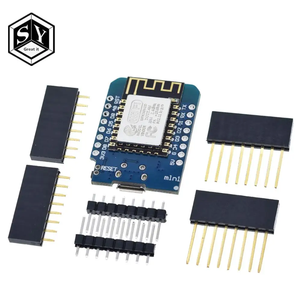 1 шт. Great IT Smart Electronics D1 mini Mini NodeMcu 4 м байты Lua WIFI Интернет вещей макетная плата на