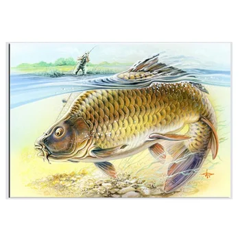 

New Diamond Embroidery Catfish Rhinestones Diy 5D Diamond Painting Cross Stitch Full Mosaic Square Drill Resin Needlework