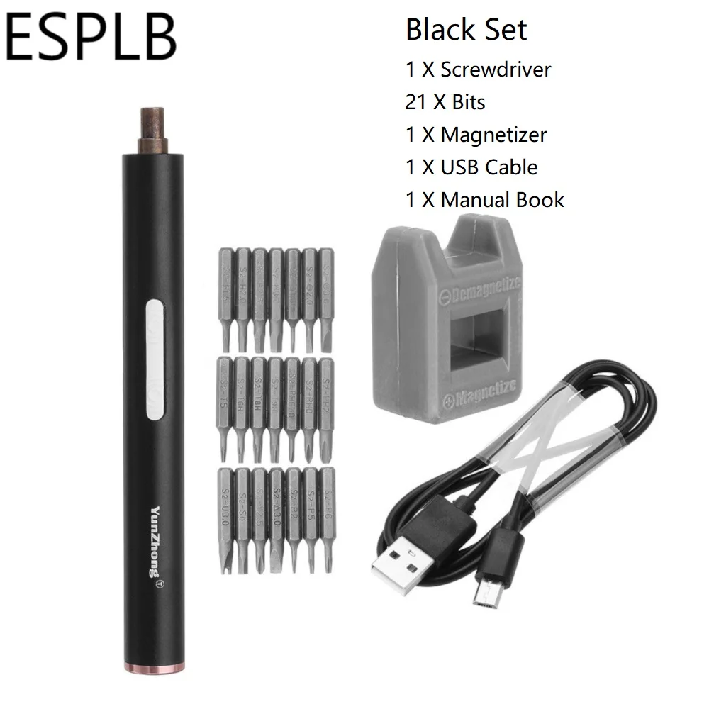 ESPLB Electric Screwdriver Mini Portable 22 in 1 Precision Cordless Set for Mobile Phone/Watch/Camera | Инструменты