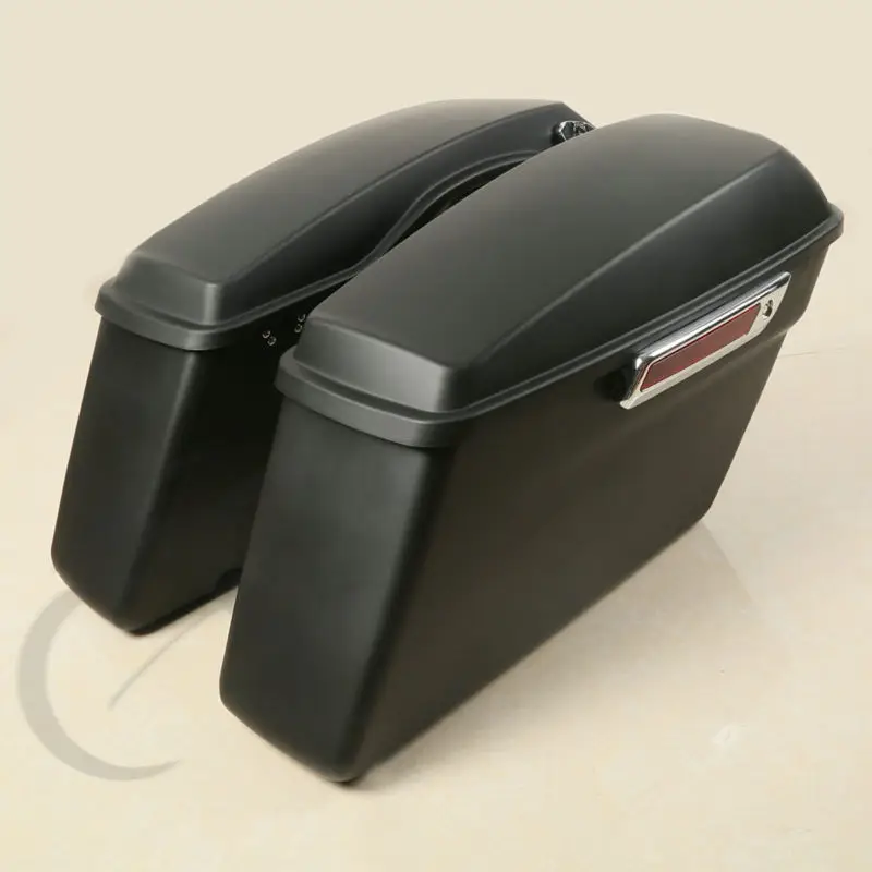 

Matte Black SaddleBag W/ Latch For Harley Electra Glide Street Road king 14-18 FLT FLHT FLHR FLHX Motorcycle